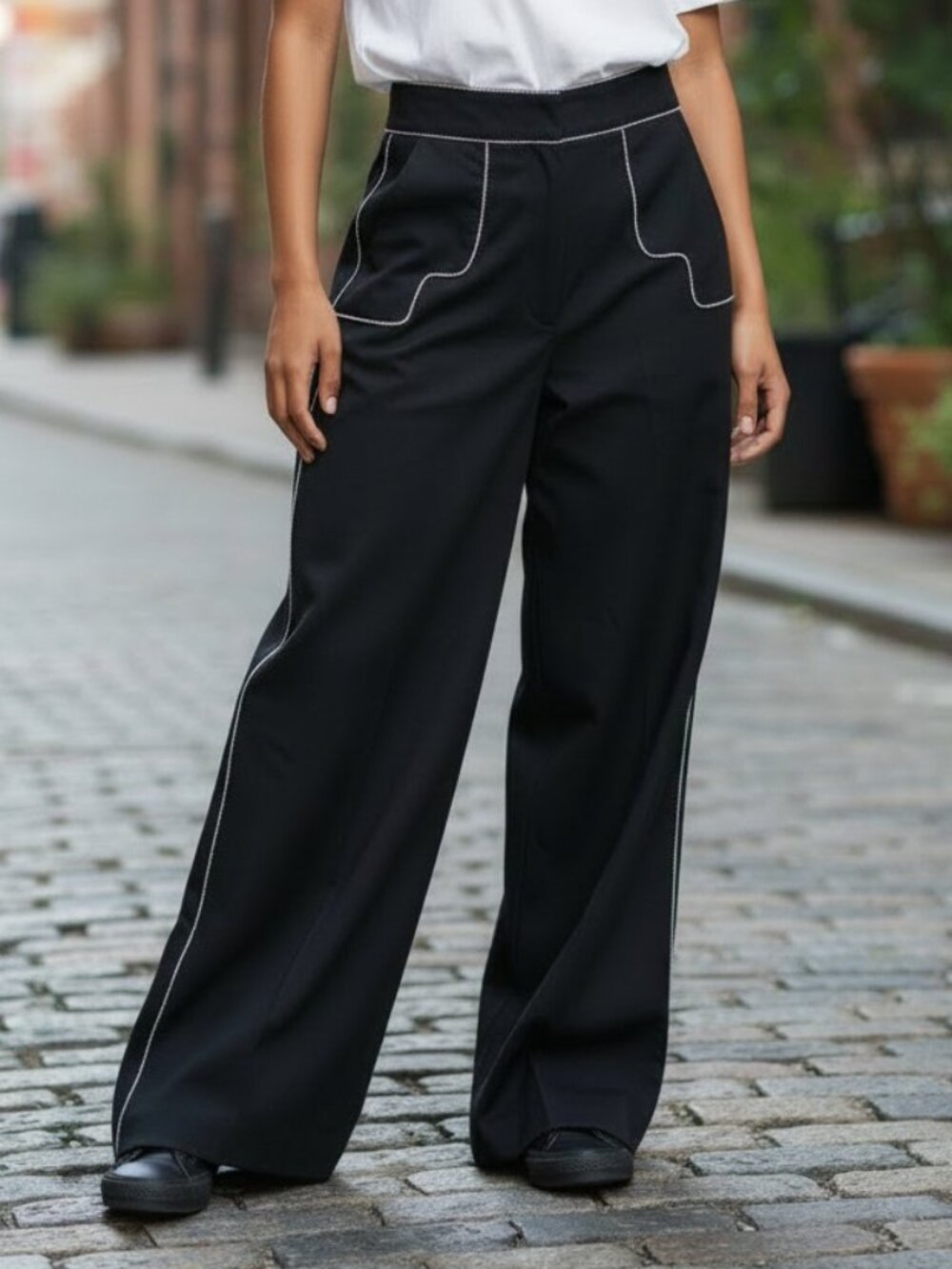 C/MEO Collective black pants S wide leg